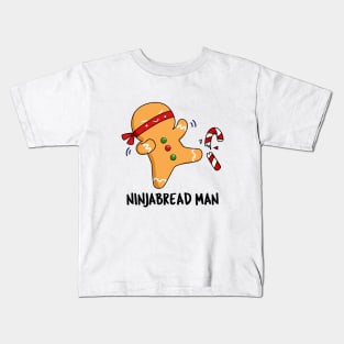 Ninjabread Man Cute Gingerbread Pun Kids T-Shirt